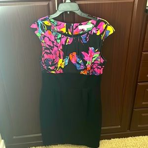Trina Turk floral fitted dress
